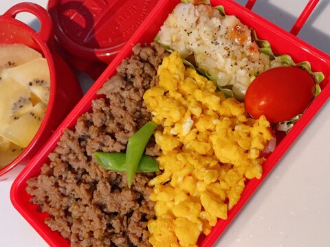 お弁当にも◎簡単、味に失敗なし!そぼろ丼♪